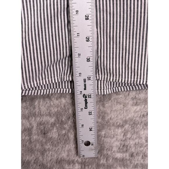 Teddy Stratford Shirt 5 / XXL Mens Cotton Oxford Striped Long Sleeve - Picture 6 of 8